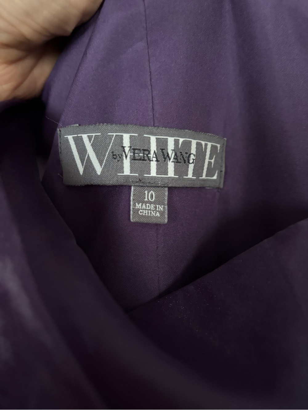 Label Inside Women's Garment
